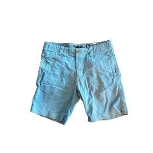 Men 32 Arturo Calle Blue Chino Shorts Cotton Bermuda Flat Front Travel